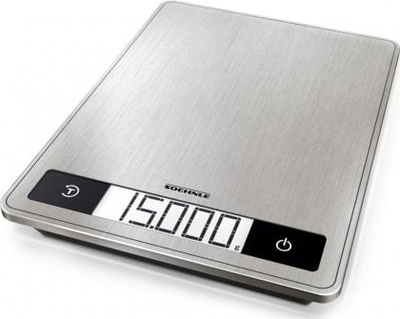 Peshore kuzhine Soehnle Page Profi 200, 15kg, saktësi 1g, gri çelik inox