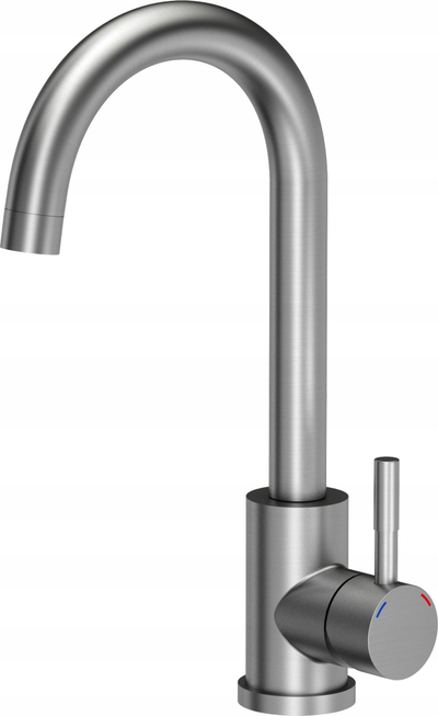 Lavaman kuzhine Luke Oceov, 40x45x20 cm, inox, me rubinet dhe sifon