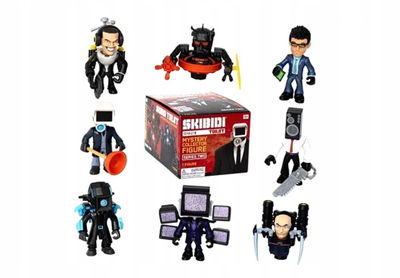 Lodër figurë Skibidi Toilet Mysterious Fig Collection S2, një figurë, kuti surprizë