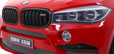 Makine elektrike per kalamaj BMW X6M XXL, 12V, per 2 kalamaj, e kuqe me llak