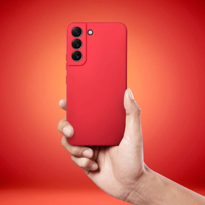 Kapak telefoni OEM Display Soft, për Samsung A17 Oppo A17k, silikoni, i kuq