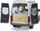 Lodër furgon kampingu Bruder Mercedes Benz Sprinter, shkallë 1/16, me figurë shoferi, i bardhë