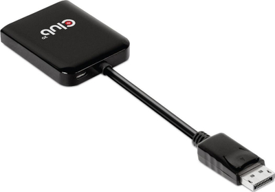 Adapter MST Club3D CSV-7200 DisplayPort 1.4 në 2x DisplayPort, 4K 60Hz, i zi