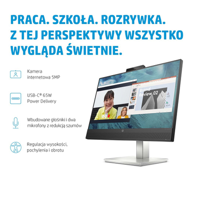 Monitor HP E24m G4, 23.8", Full HD, IPS, USB-C, i zi