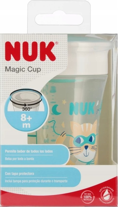 Gotë trajnimi NUK Magic Cup, 230ml, 8m+, turquoise