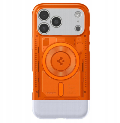 Kapak telefoni Spigen Classic C1 MagSafe për iPhone 17 Pro, dy shtresa, Tangerine