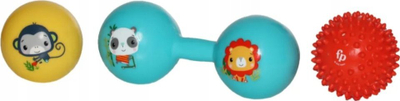 Set lodrash sensoriale Fisher-Price CFF0905, 3 në 1, me zile, me ngjyra