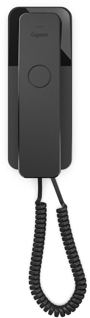 Telefoni me kabllo Gigaset Desk 200, 10 numra shpejtthirrje, rithirrje e numrit të fundit, i zi