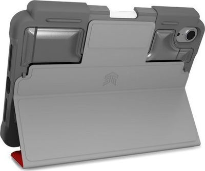 Mbështjellëse STM Dux Plus për iPad mini 6 2021, standard ushtarak MIL-STD-810G, me vend për Apple Pencil, e kuqe