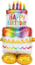Balonë folie Anagram Int Arlnz Birthday Cake, 28", 55", shumëngjyrëshe