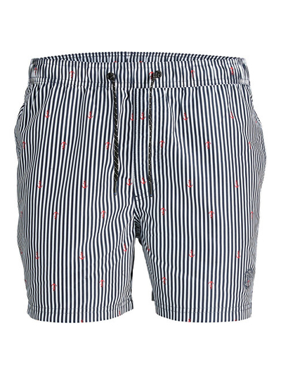 Rroba banjo Jack & Jones JPSTFIJI Regular Fit 12227350, të bardha/kaltra