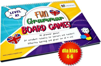 Настолна граматичка игра Fun Grammar Board Games A1, за ученици ниво A1, англиски јазик