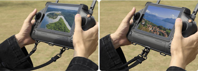 Ремен за врат контролер Sunnylife за DJI RC Plus, со алуминиумски држач, црн