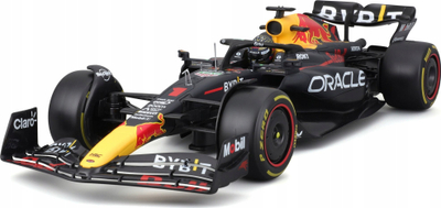 Model makine Bburago Red Bull Racing RB19 2023 Perez, shkalla 1:18, me helmetë, shumëngjyrësh
