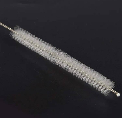 Furçë pastrimi për tuba kapuçinatori, 17 cm, najlon, e bardhë