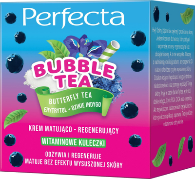 Krem fytyre DAX PERFECTA Bubble Tea, matifikues dhe rigjenerues, 50ml