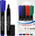 Set markerë permanent STARPAK 4541, majë e rrumbullakët, 4 copë, shumëngjyrësh