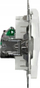 Prizë rrjeti Schneider Sedna Design, 1x RJ45 STP, e bardhë
