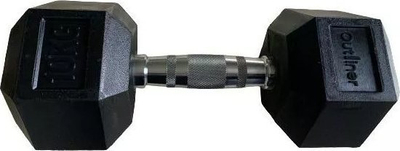 Dorezë hekur Outliner YLDB35, 10 kg, gome gjashtëkëndore, e zezë