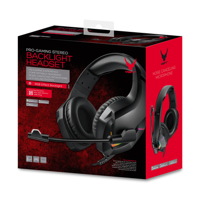 Kufje gaming Varr VH8050, RGB Mic, të zeza