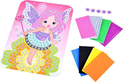 Set kreativ për kalamaj Creative Mosaic Sticker Art, mozaik ngjitës, shumëngjyrësh