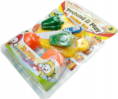 Set kuzhine lodër Merk-Pol Pretend and Play, fruta edhe perime, për kalamaj 3+
