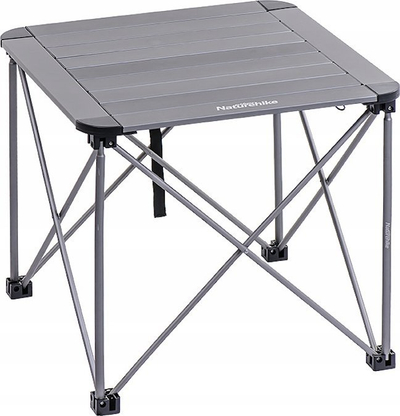 Tavolinë kampingu Naturehike Folding Table ALU, alumini, 52.5 x 52.5 cm, gri
