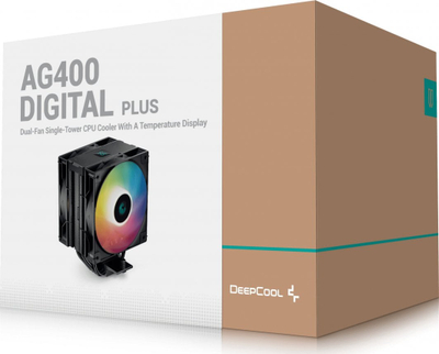Ftohës Deepcool AG400 Digital Plus (R-AG400-BKADMP-G-1), 220W, AM4/1700/1851/AM5/1150/1151/1155
