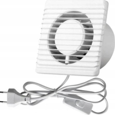 Ventilator banjoje airRoxy ENERGY PLANET 80 PS, 100mm, me çelës në kabllo, i bardhë