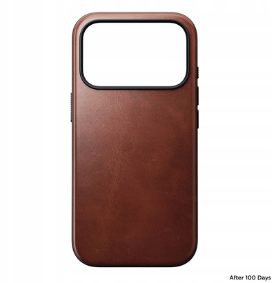 Këllëf telefoni Nomad Modern Leather Case për iPhone 17 Pro, lëkurë Horween, ngjyrë kafe