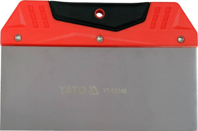 Shpatull për mur Yato YT-52246, çelik inox 20 cm, dorezë plastike e kuqe
