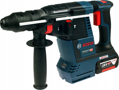 Çekiç rrotullues me goditje Bosch GBH 187 LI, 18V, 2.4J, blu
