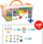 Set kashta ndërtimi 3D Lean Toys, 800 pjesë, shumëngjyrëshe