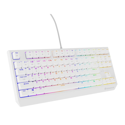 Tastierë mekanike gaming Genesis Thor 230 TKL, RGB, Outemu Red, e bardhë
