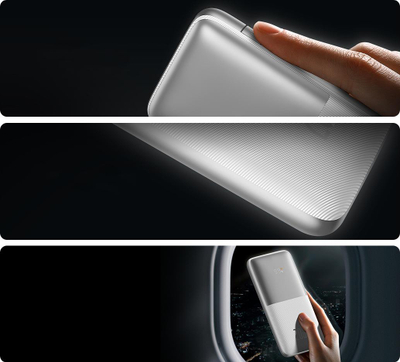 Powerbank Baseus Bipow Pro, 10000mAh, 20W USB C, i bardhë