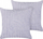 Set jastëkësh dekorativë 2 copë, 45x45 cm, pambuk poliester, vjollcë