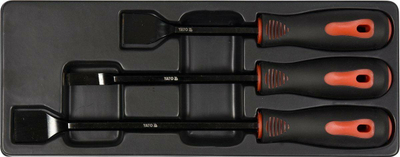 Set shpatullash për gasketë Yato YT, 3 copë, çelik CrV, dorezë ergonomike