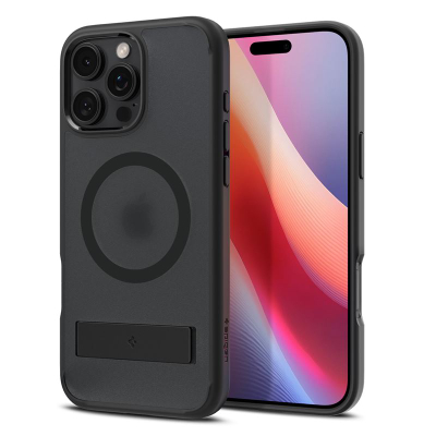Mbrojtëse për celular iPhone 16 Pro Spigen Ultra Hybrid S MagSafe, e zezë