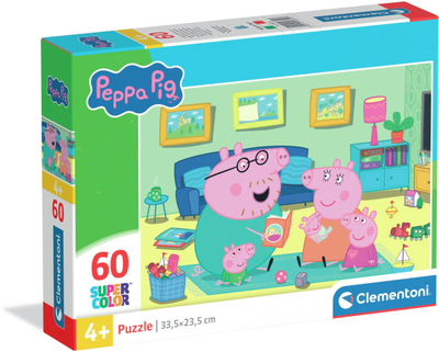Puzzle Peppa Pig, 60 pjesë, për fëmijë, shumëngjyrësh