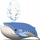 Puzzle 3D Eugy Blue Whale, 25 pjesë, lodër edukative, blu