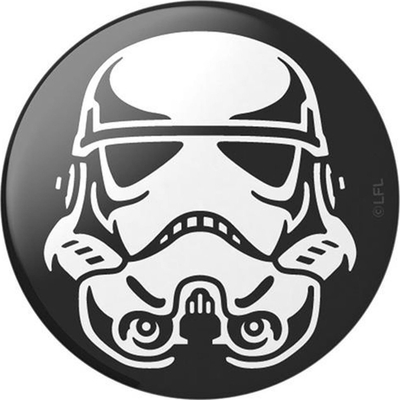 Mbajtëse telefoni PopSockets PopGrip Stormtrooper Icon, për smartphone, me dizajn Star Wars, e zezë