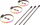 Shirita ndriçues HYTE LS10 QRGB, set 3 copë, 330mm, të zinj