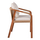 Karrige druri teak me litar & jastëkë 57×63.5×75–88 cm (HM9456.01)