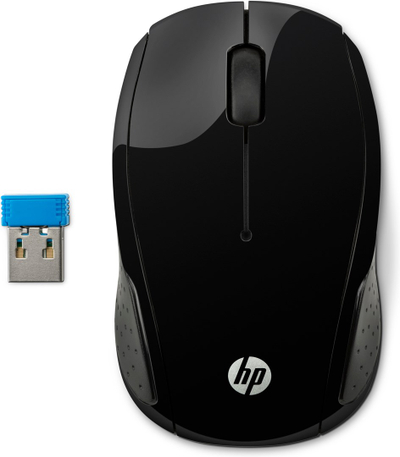 Глушец HP 200 безжичен, оптички, црн