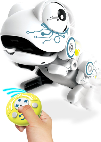 Lodër interaktive ROBO FROG, telekomandë, lojë kapje monedhash, jeshile