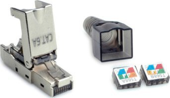 Prizë RJ45 Value 26.99.0373, Cat.6A STP, fushore, argjendi