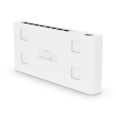Ruter Ubiquiti UISP Router, 8 porta Gigabit PoE, portë SFP, i bardhë