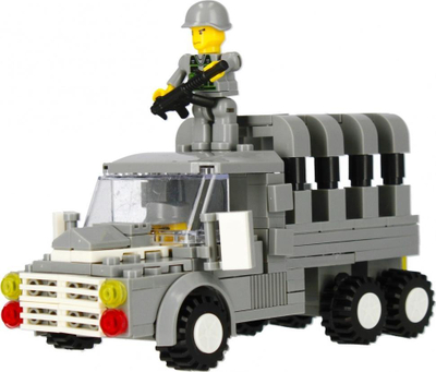 Lojë me tulla Alleblox AB3021, 169 copa, makinë lufte, shumëngjyrëshe
