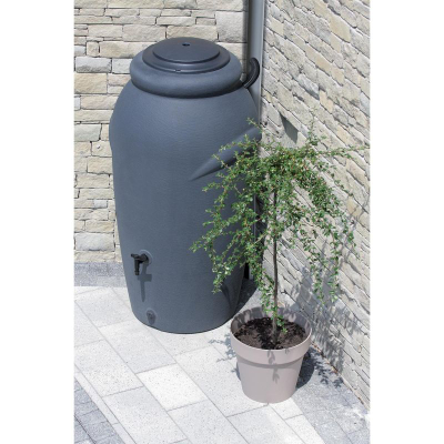 Rezervuar uji shiu Prosperplast AquaCan 210L, polietilen rezistent, dekorativ, gri