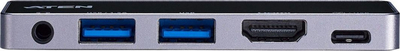 Док USB C ATEN UH3238, HDMI 4K, USB 3.2, црн